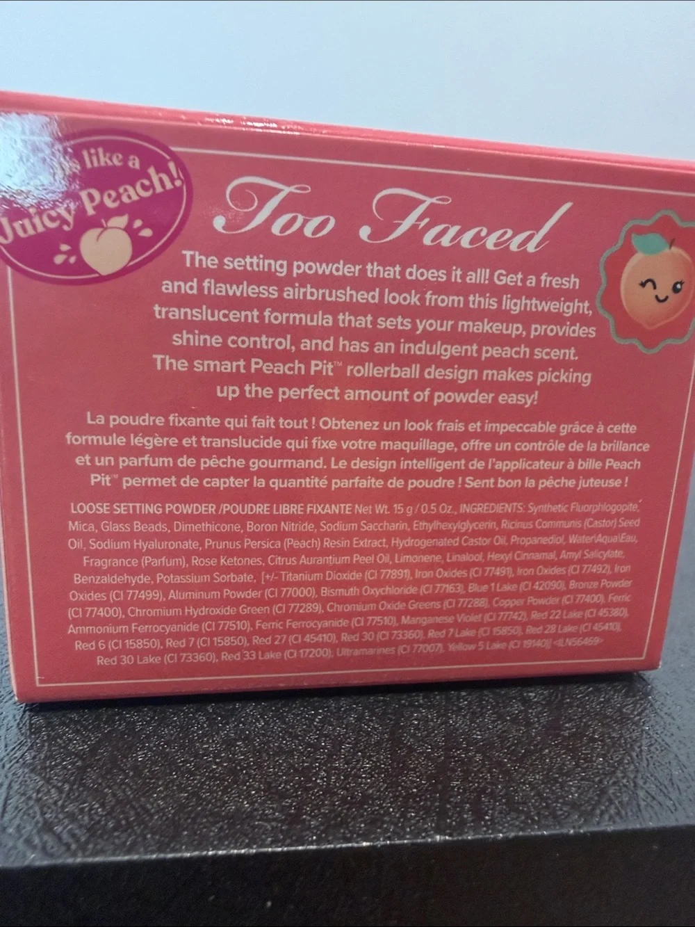 Too Faced Peach Perfector Loose Setting Powder - Peach Whisper